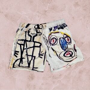 OFF WHITE x Jean Michel Basquiat Shorts